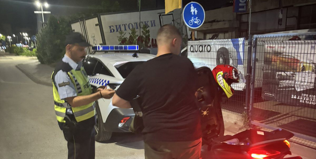 58 санкции за возачи во акциска контрола во Битола на Мобилната единица за безбедност на сообраќајот на патиштата и Одделението за сообраќајно и ескортно обезбедување