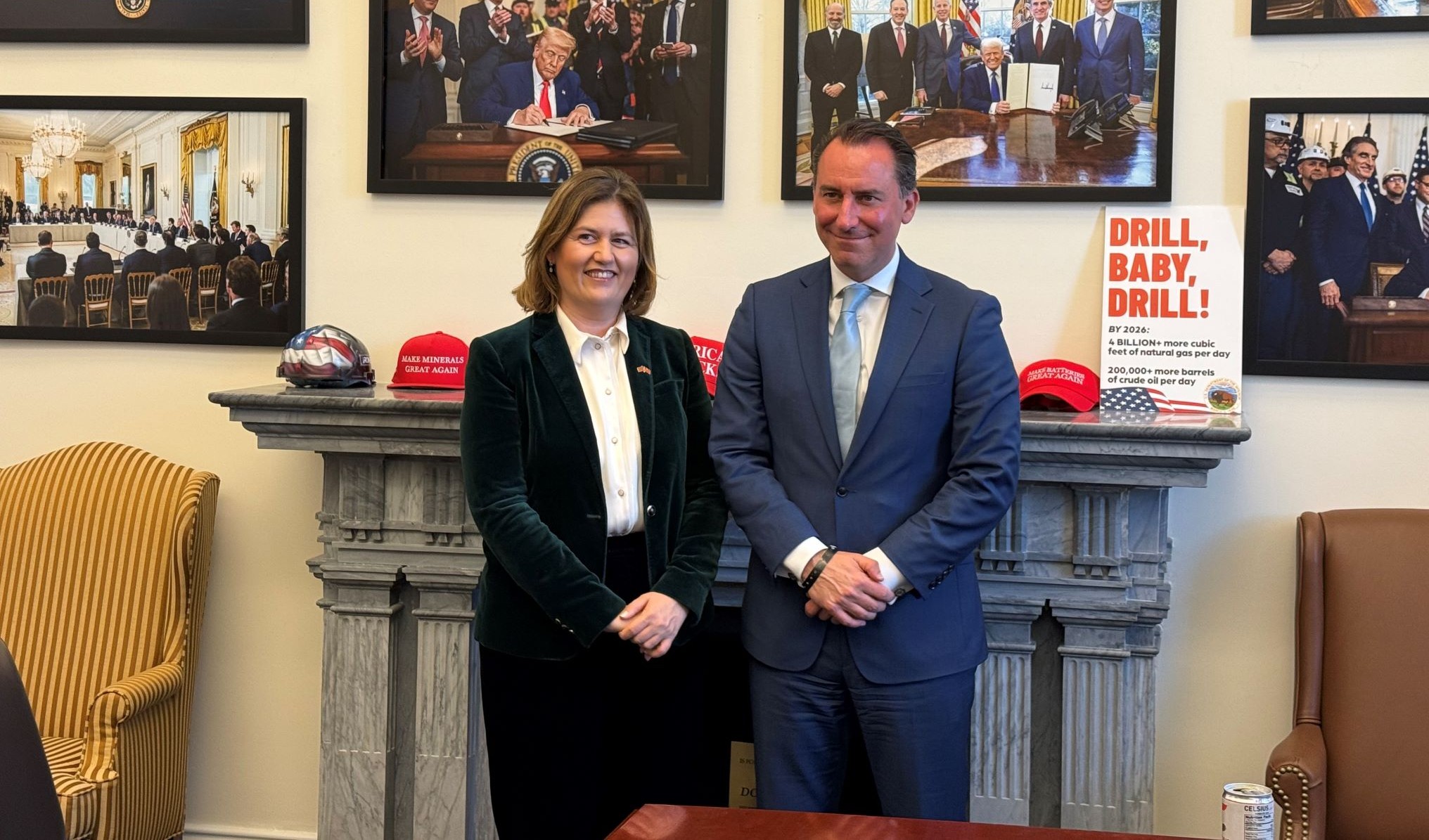 Стратешка енергетска соработка: Божиновска на средба во Белата куќа со советник на Трамп и висок функционер од Националниот совет за енергетска доминација на САД