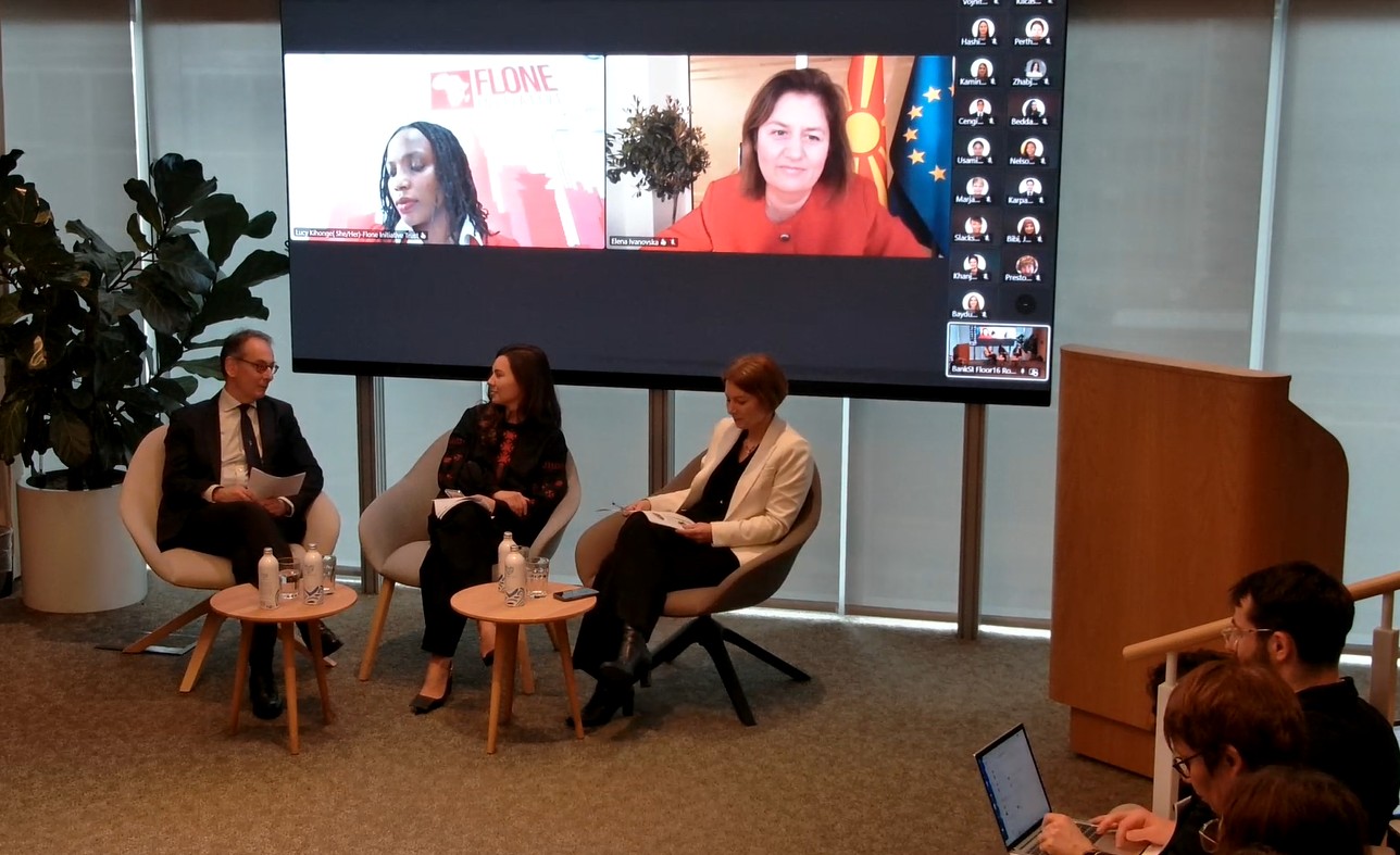 Божиновска: Зелената транзиција не може без жените – поддржете повеќе проекти водени од жени - порака од глобалниот настан на ЕБРД по повод Денот на жената