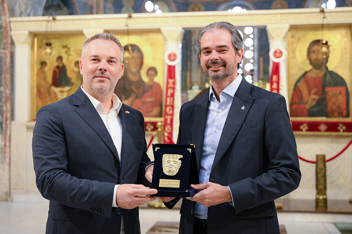 Директорот на Бирото за јавна безбедност Јанев, во Охрид го пречека генералниот секретар на Интерпол Уркиза