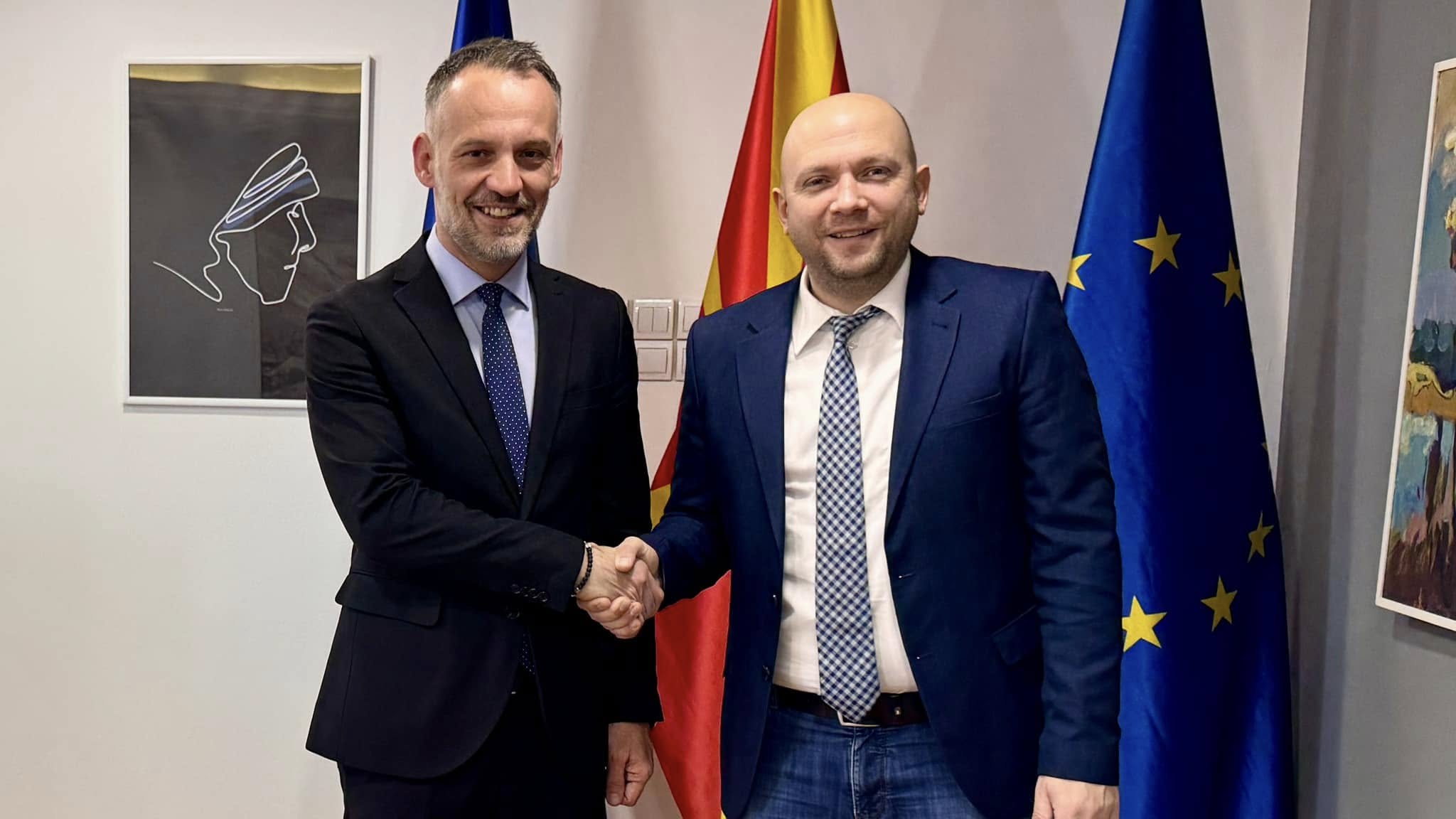 Фетаи и Сарацин разговараа за евроинтеграцијата и приоритетните реформи