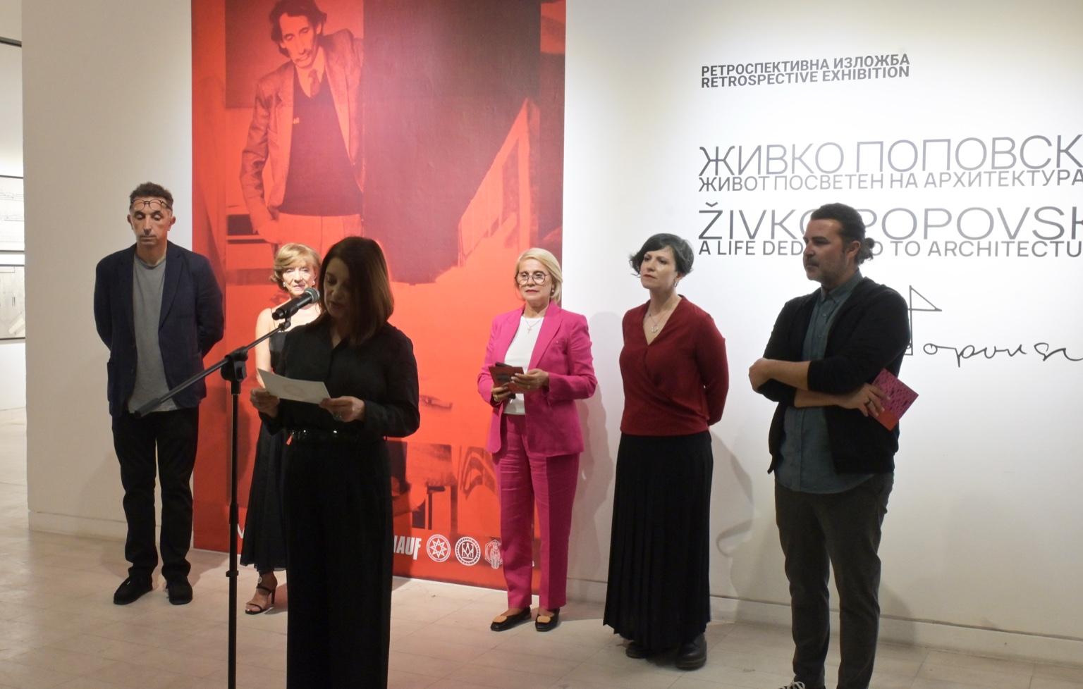 Ѓоргова на отворањето на изложбата за Живко Поповски: Архитектурата не е само уметност на градењето, туку и уметност на сеќавањето