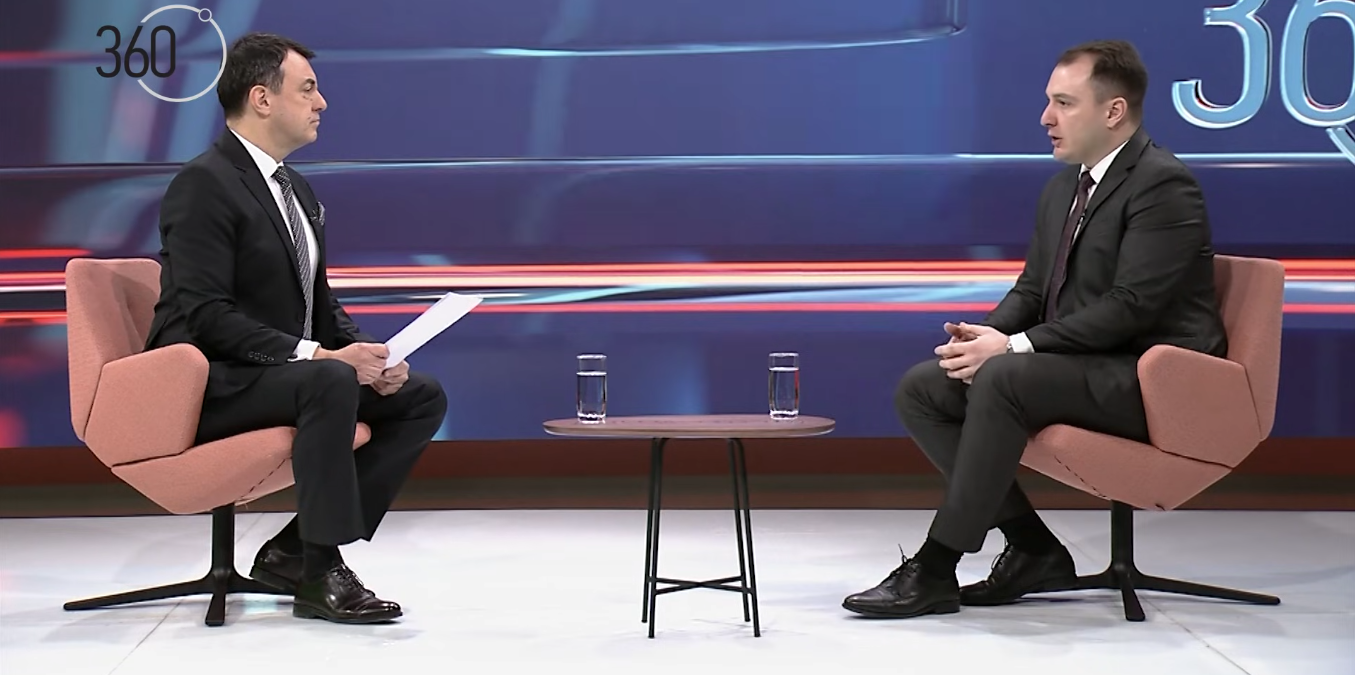 Интервју на Андоновски за емисијата ,,360 степени“ 