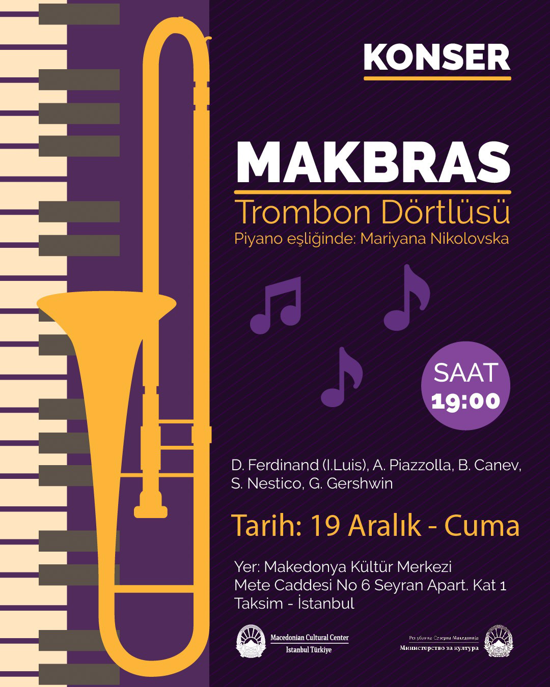 Концерт на „Макбрас“ во Македонскиот културен центар во Истанбул
