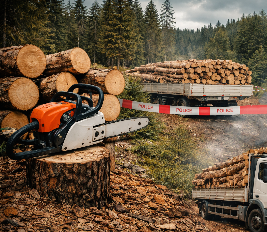  Кривична пријава против три физички и едно правно лице од велешко за сторени повеќе кривични дела во врска со кражба на дрва