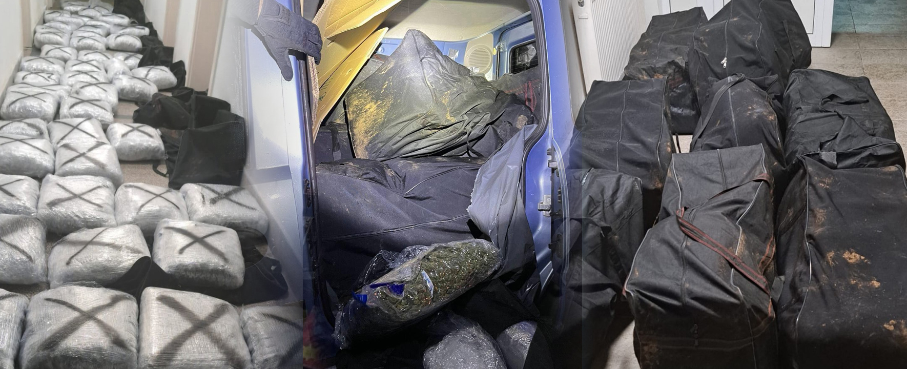 Лишени од слобода три лица, пресечен транспорт на 150 кг марихуана