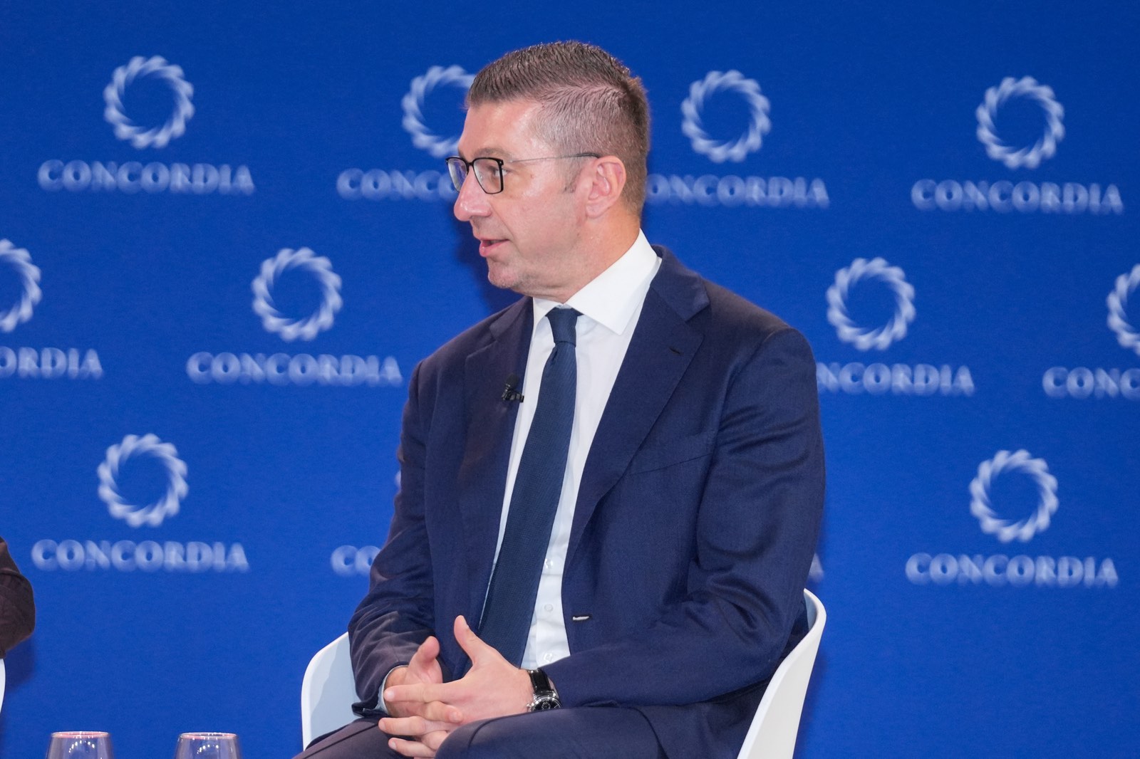 Мицкоски на самитот „Конкордија“ во Њујорк: Македонија останува на европскиот пат, ги браниме идентитетот и државните интереси