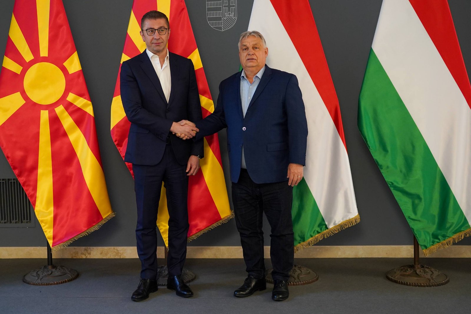 Мицкоски на средба со Орбан и говор на научната установа MCC: Македонија и Унгарија градат силно стратешко партнерство, економијата е во фокусот