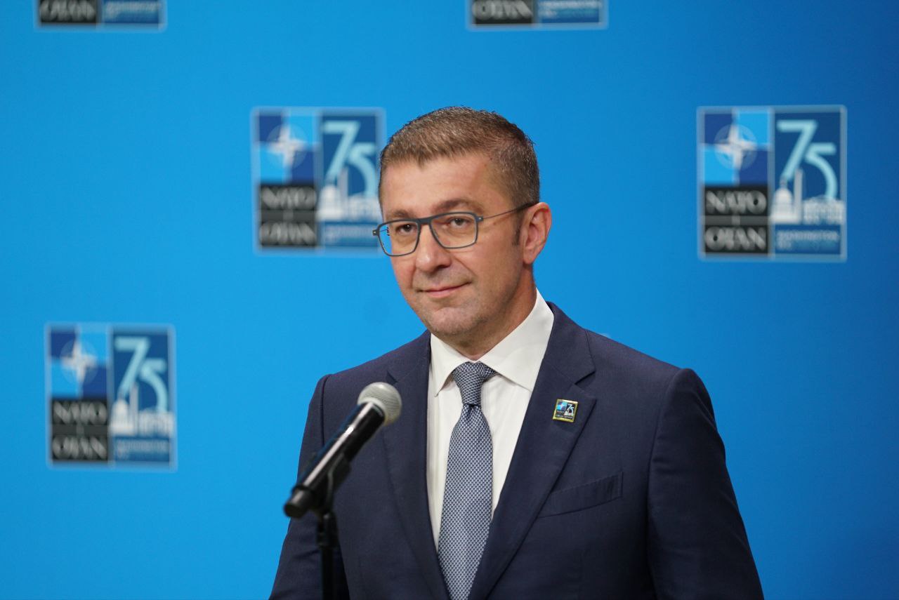 Мицкоски од НАТО Самитот: Ја прославуваме 75 годишнината од најголемата одбранбена Алијанса во Светската историја, продолжуваме со нашите сојузници да сме посветени на мирот, стабилноста и владеењето на меѓународното право