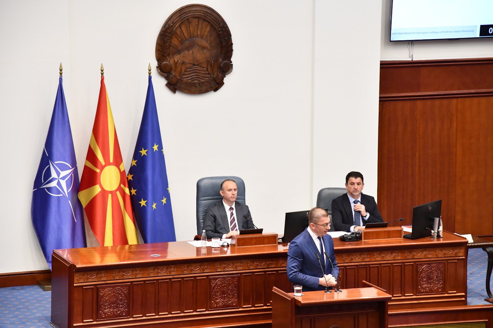 Мицкоски: Соседна држава шири теза ЕУ да ја сопре финансиската помош за Македонија за таа да клекне и да го исполни барањето, а истата опасна теза ја шири опозицијата во Македонија