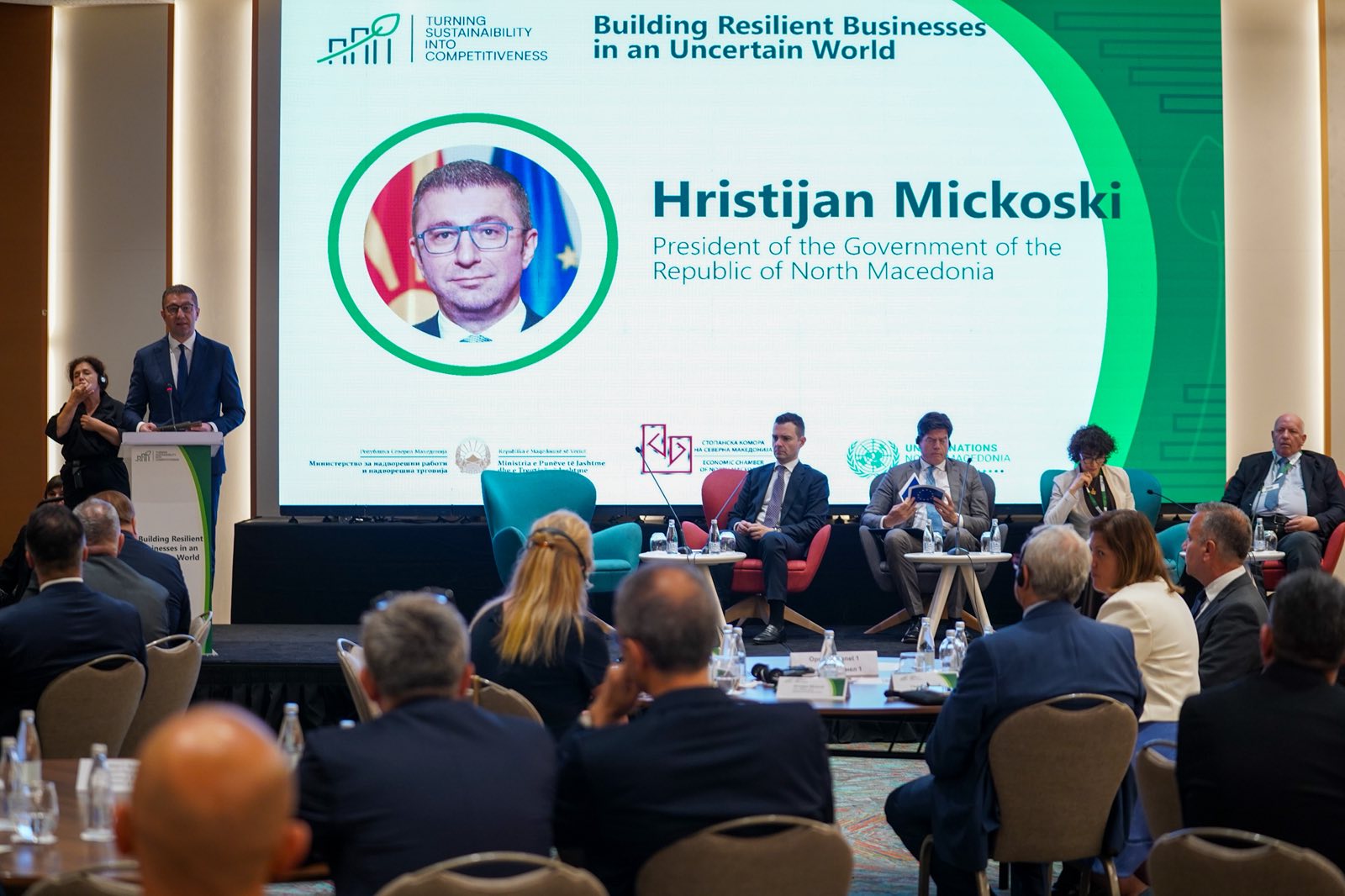 Мицкоски: Владата е активен партнер на стопанството, создаваме предвидлива деловна клима, ефикасни институции, модерна инфраструктура и квалитетно образование