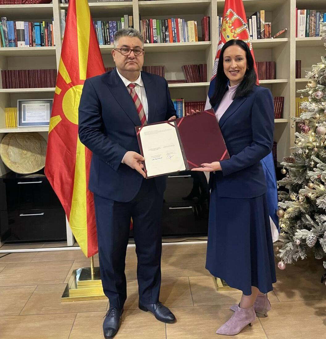 Минчев - Ковачевиќ: Потпишан Меморандум за унапредување и продлабочување на соработката меѓу двете земји