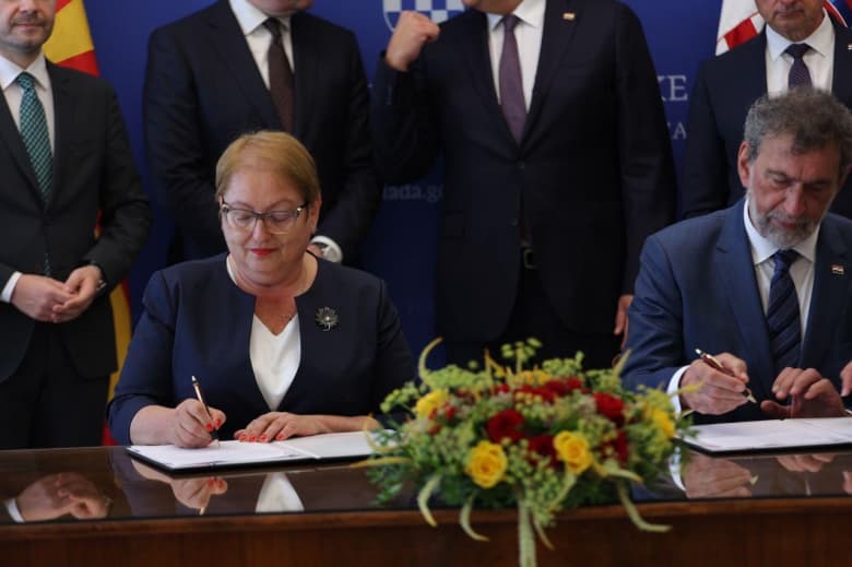 Министерката Јаневска потпиша нова четиригодишна програма за соработка во образованието и науката со Хрватска