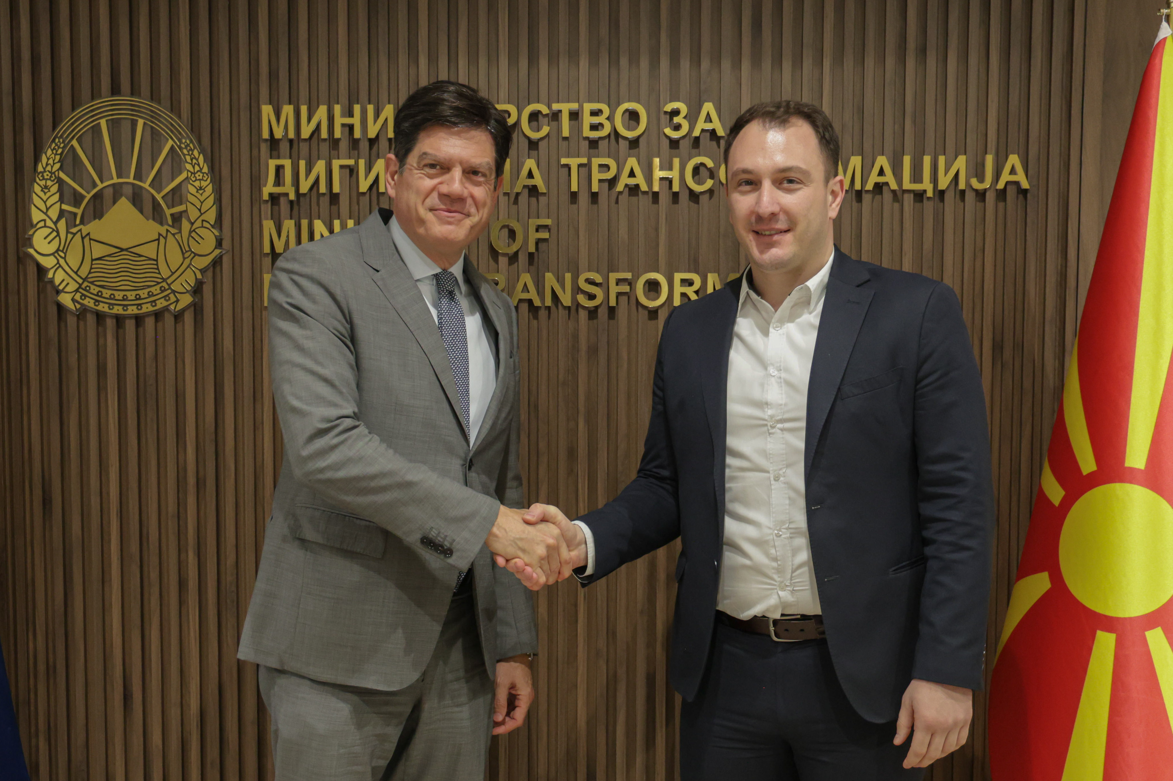 Minister Andonovski held a meeting with EU Ambassador Michalis Rokas