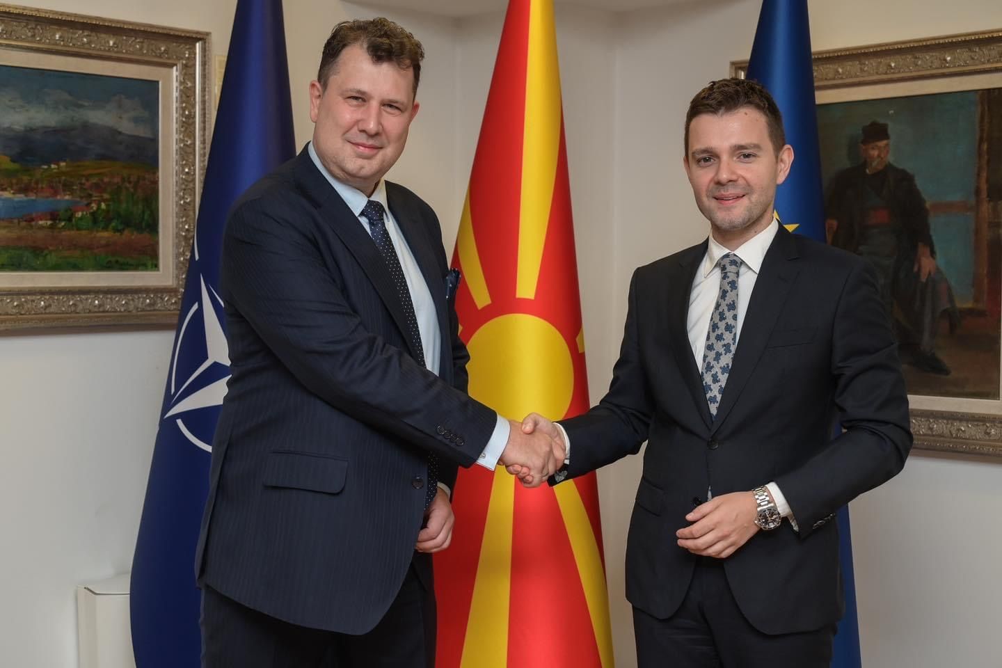 Министерот Муцунски го прими новиот амбасадор на Бугарија
