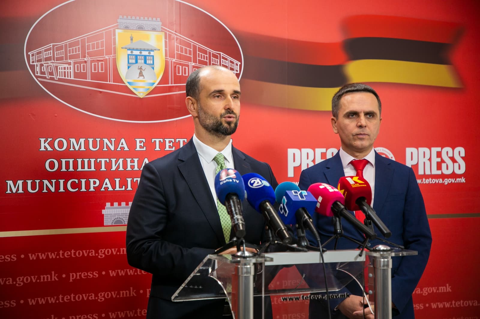 Министерот Муртезани на работна средба во Тетово