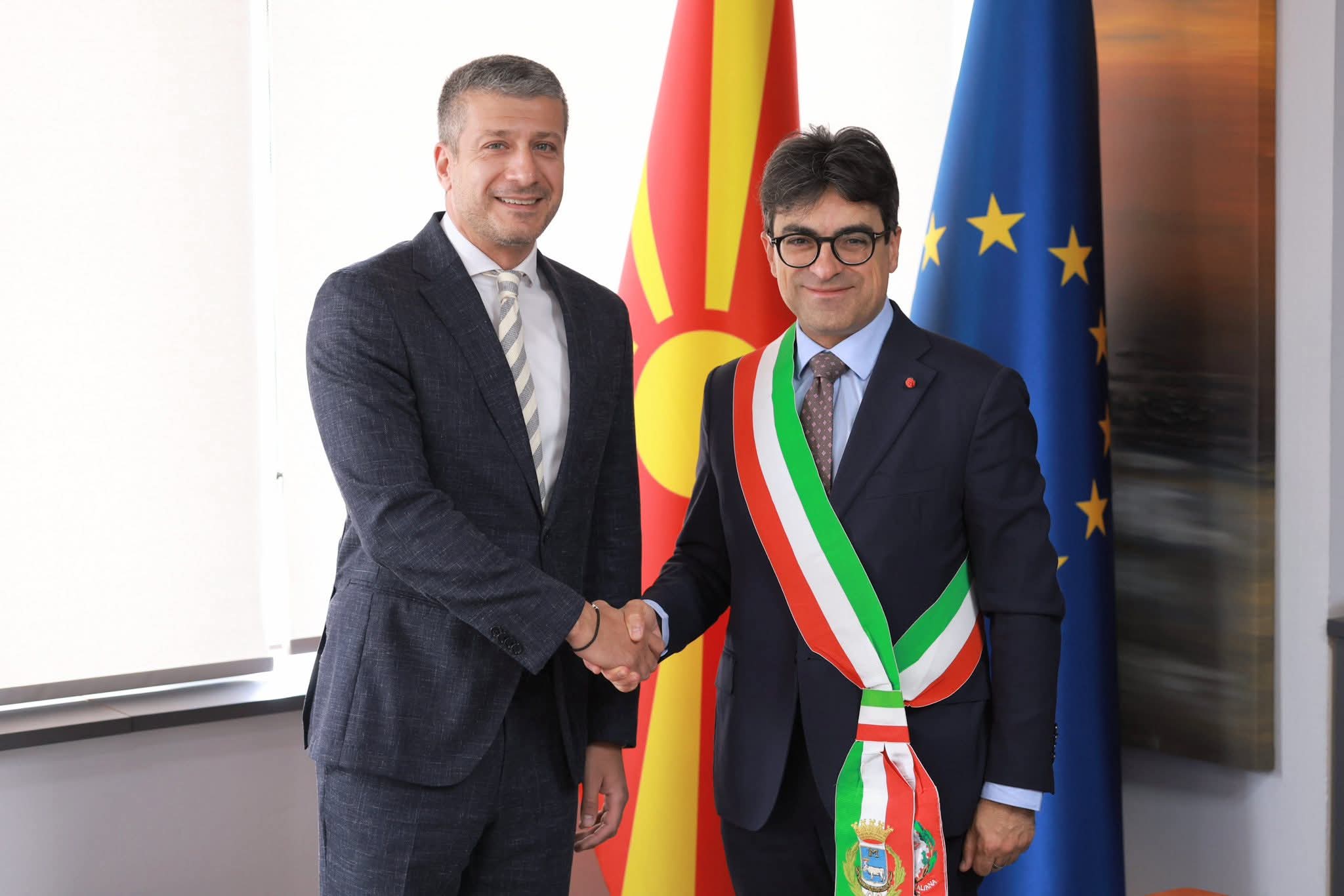 Министерот Перински оствари работна средба со Antonio Nicoletti, градоначалник на Матера