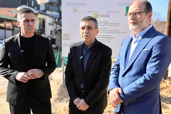 Министерот Хоџа во увид на инфраструктурен проект во Општина Чаир