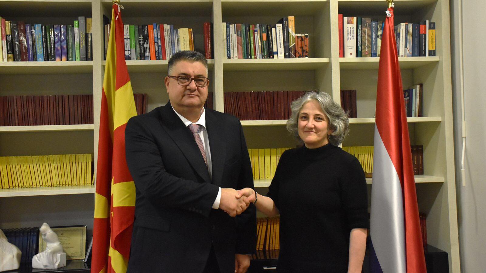 Министерот за јавна администрација Горан Минчев се сретна со Амбасадорката на Кралството Холандија, Н.Е. Узлем Џанел