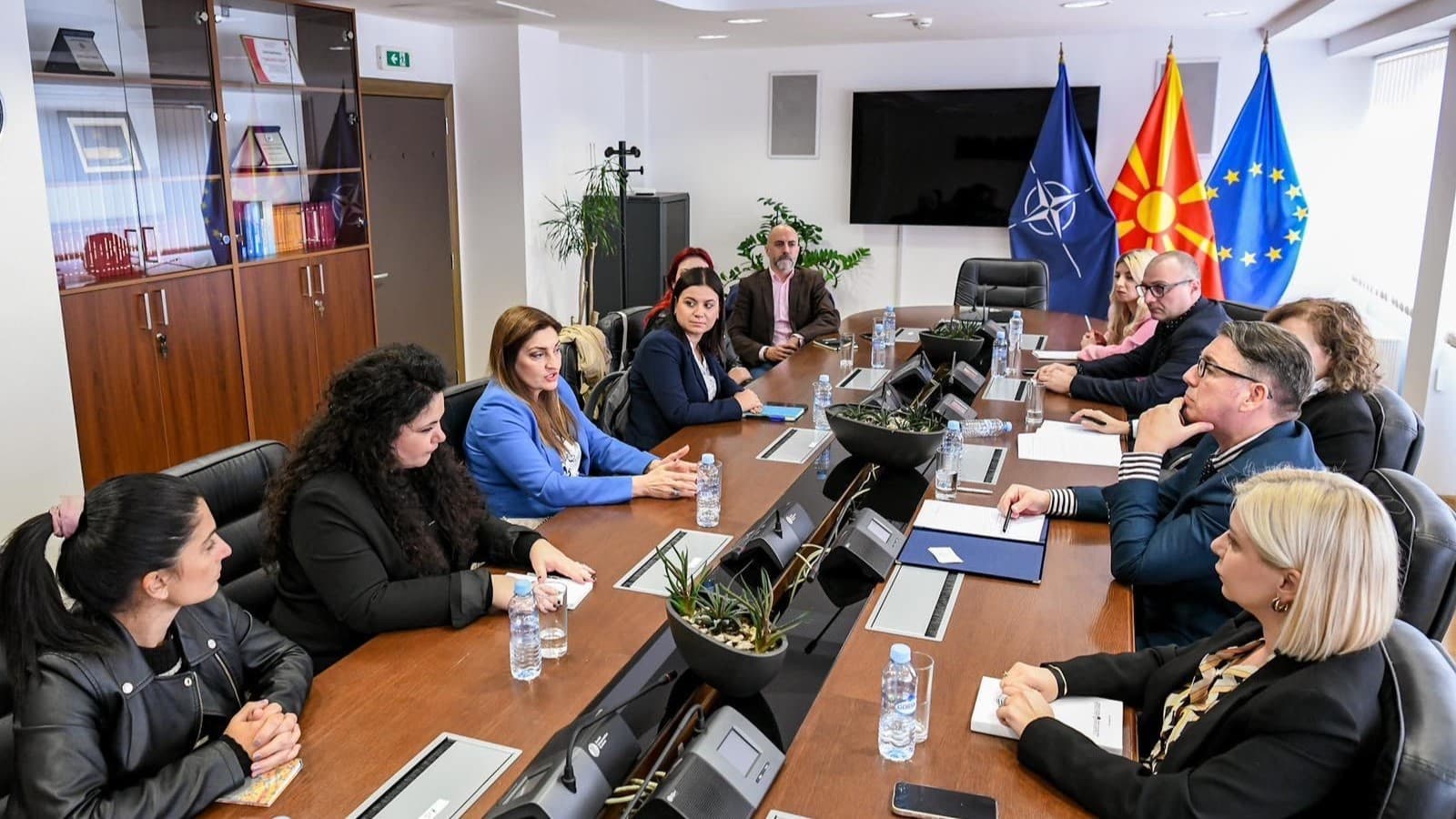 Министерот за правда, Игор Филков оствари средба со претставниците на Блупринт