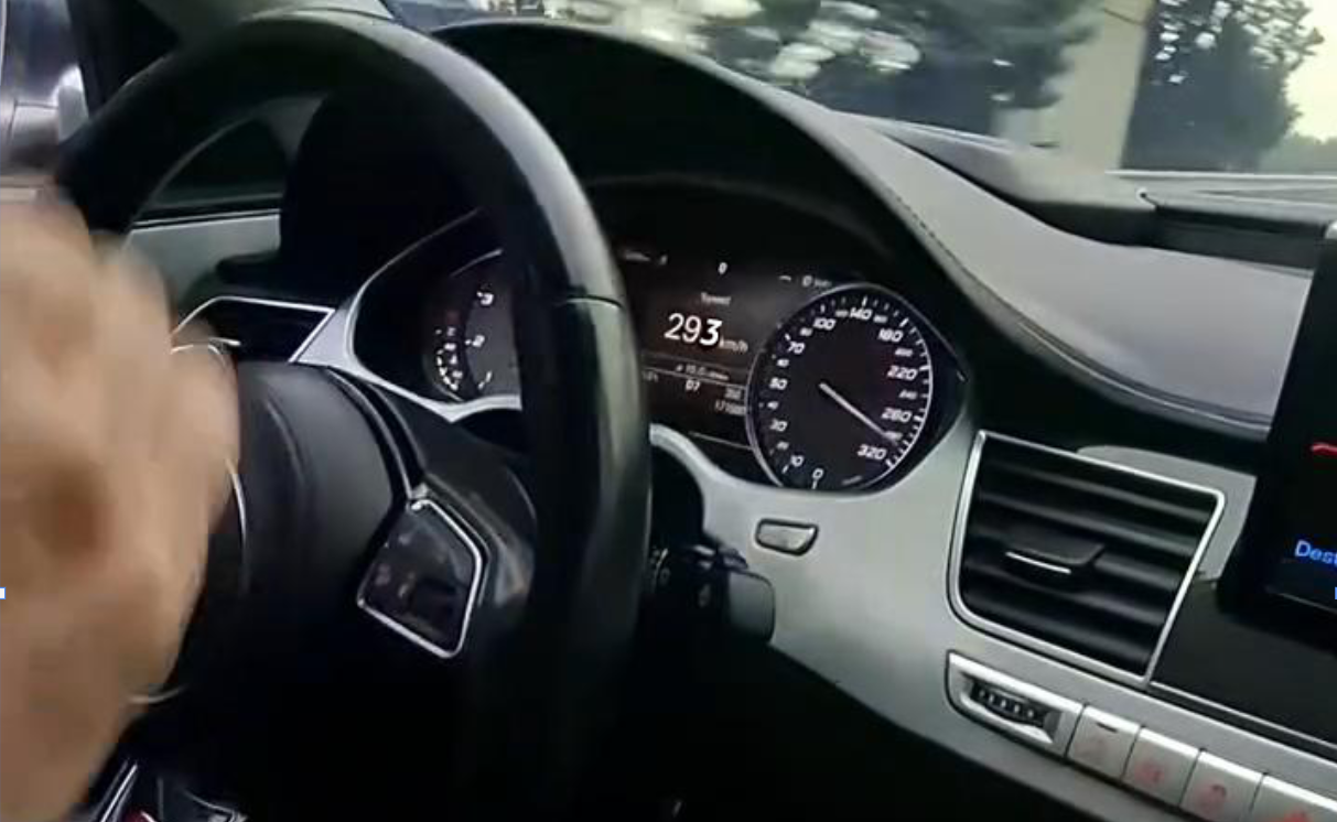 МВР го пронајде и санкционираше возачот кој управувал возило со 293 км/ч и видеото го објавил на социјалните мрежи