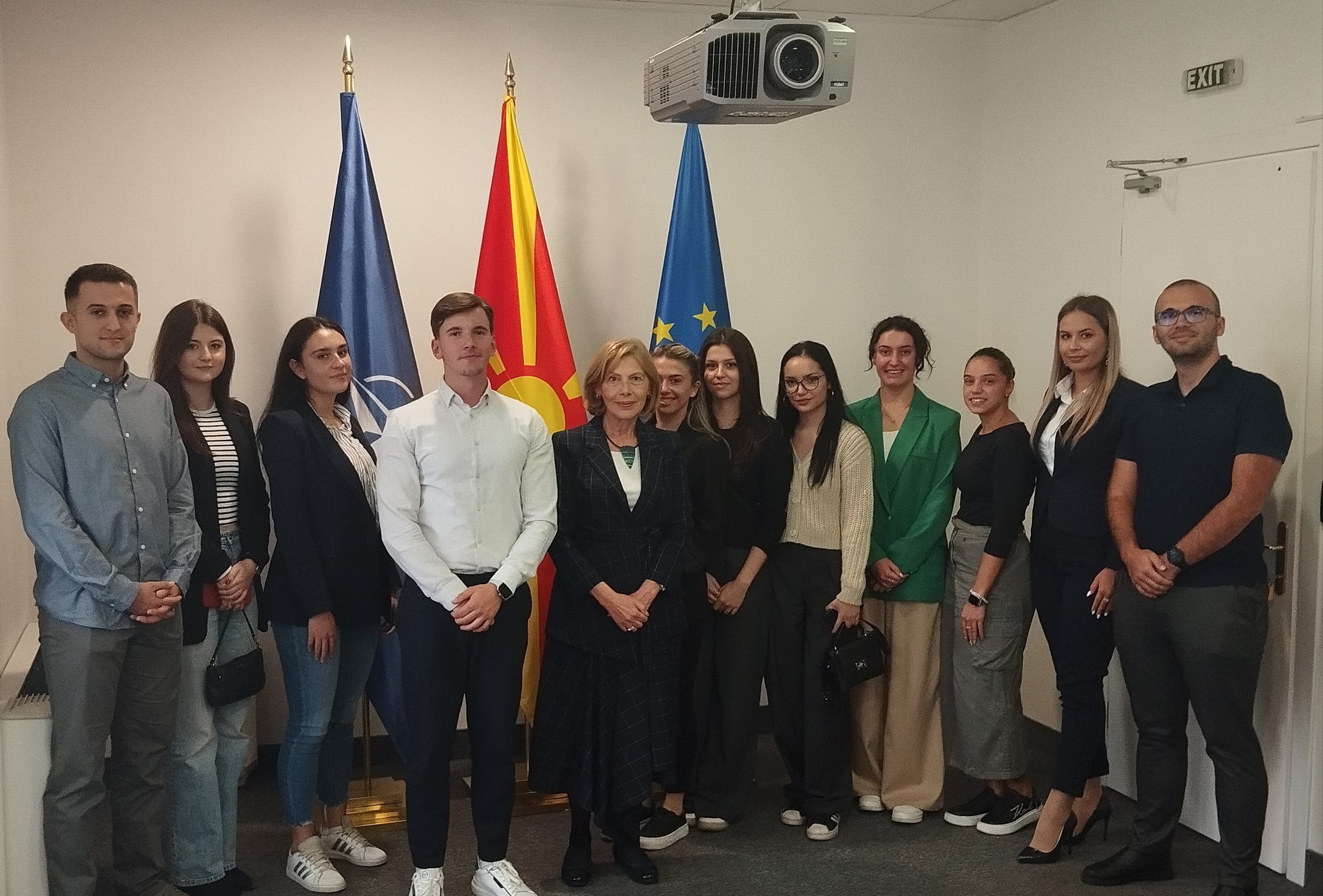 Националниот координатор за реформи во високото образование, Грчева оствари средба со претставници на студентските организации од државните и приватните универзитети