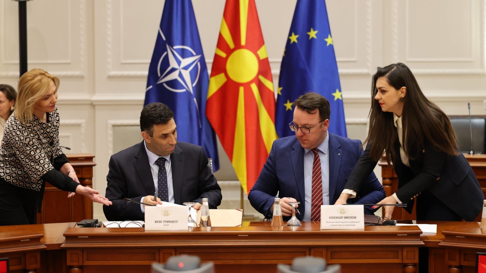 Николоски: Обезбедивме грант од 2,4 милиони евра за изградба на заеднички железнички граничен премин Табановце. Македонија станува пример за регионален развој и соработка