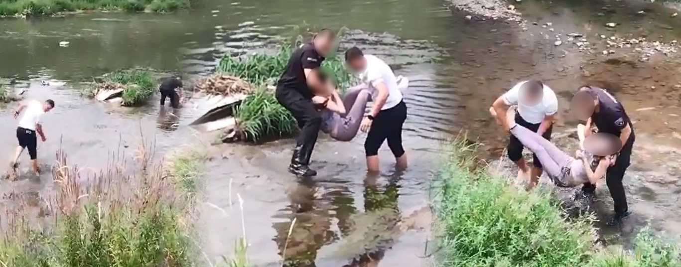 Полицијата ја спаси жената што се фрли во водите на реката Вардар    