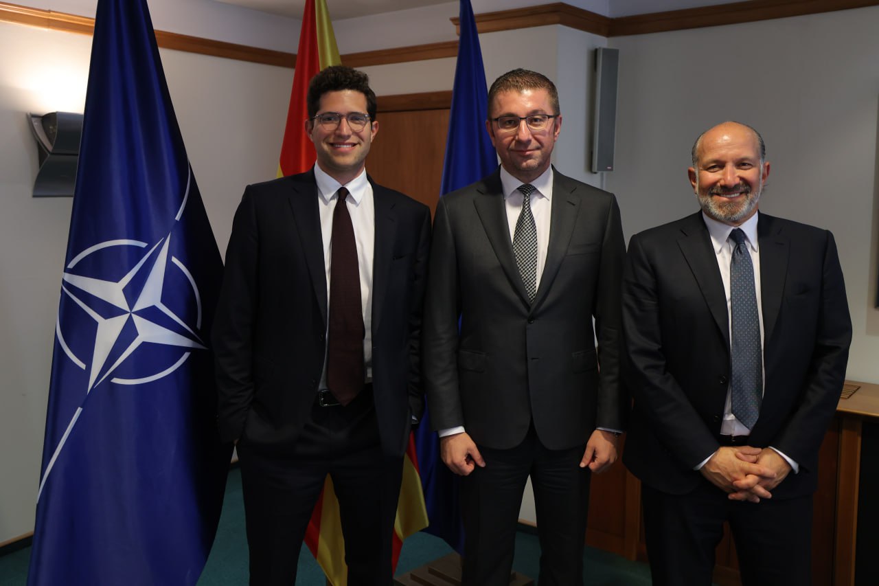 Премиерот Мицкоски оствари средба со претставници на компанијата Rumble, финансиската корпорација Cantor Fitzgerald од САД и Трамп корпорација