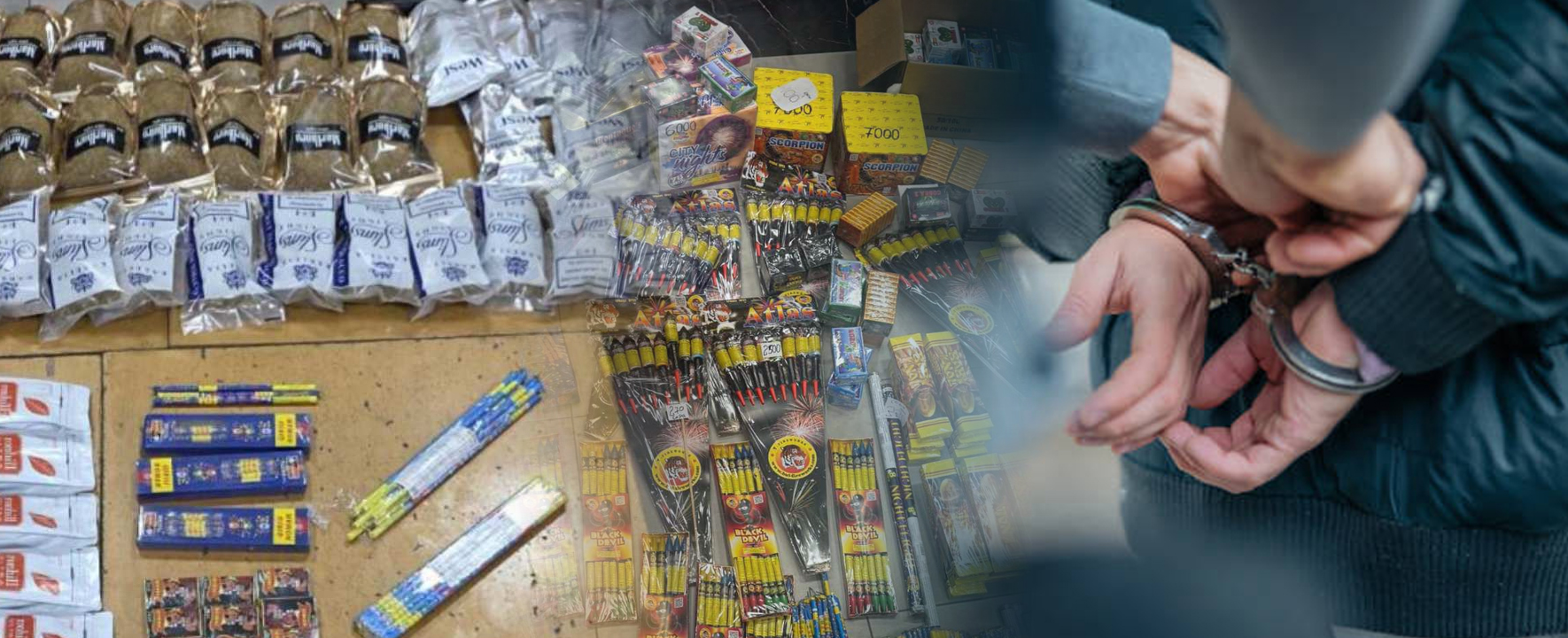 Претрес во неготинско, пронајдени пиротехнички средства, тутун и цигари без документација, од слобода е лишено едно лице