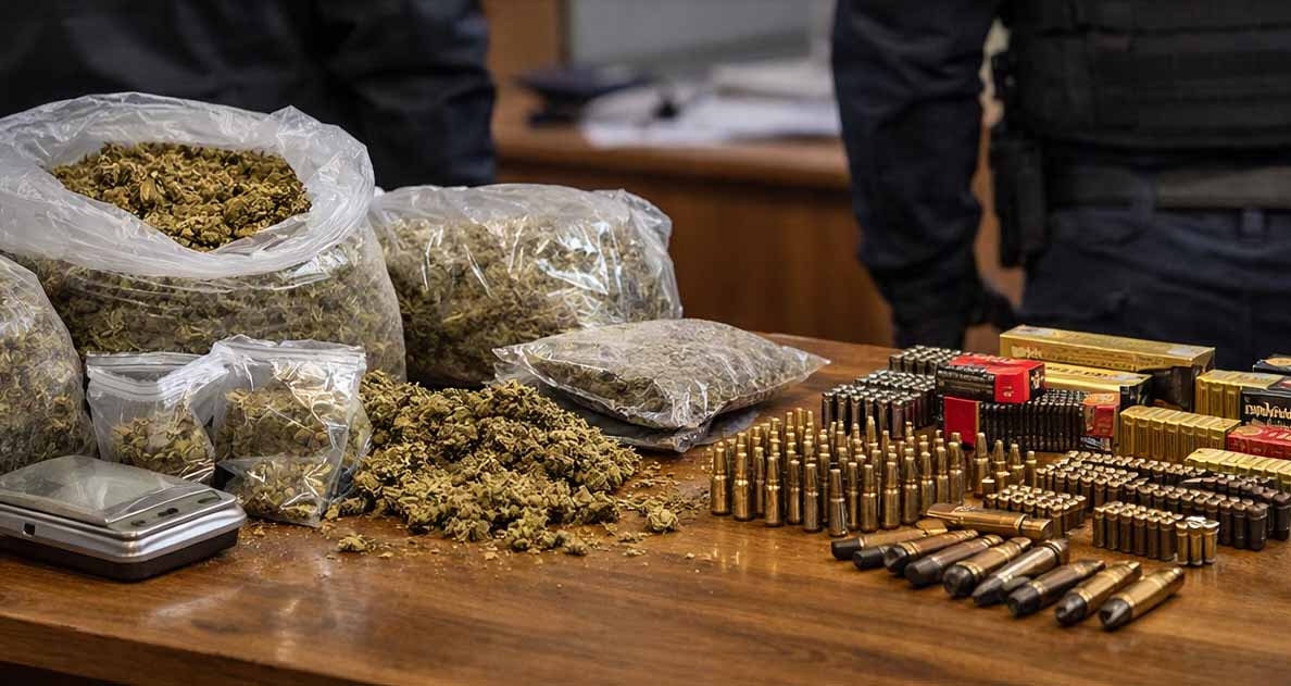 Search in Struga region, drugs and bullets found, one person deprived of liberty