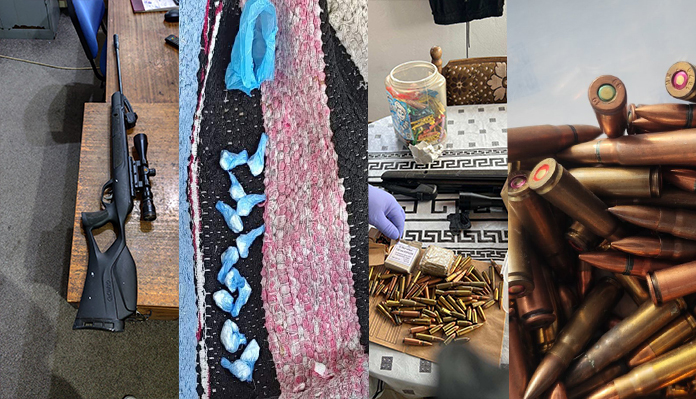 Претреси во Гостивар, пронајдени дрога, оружје и муниција, следува соодветна пријава