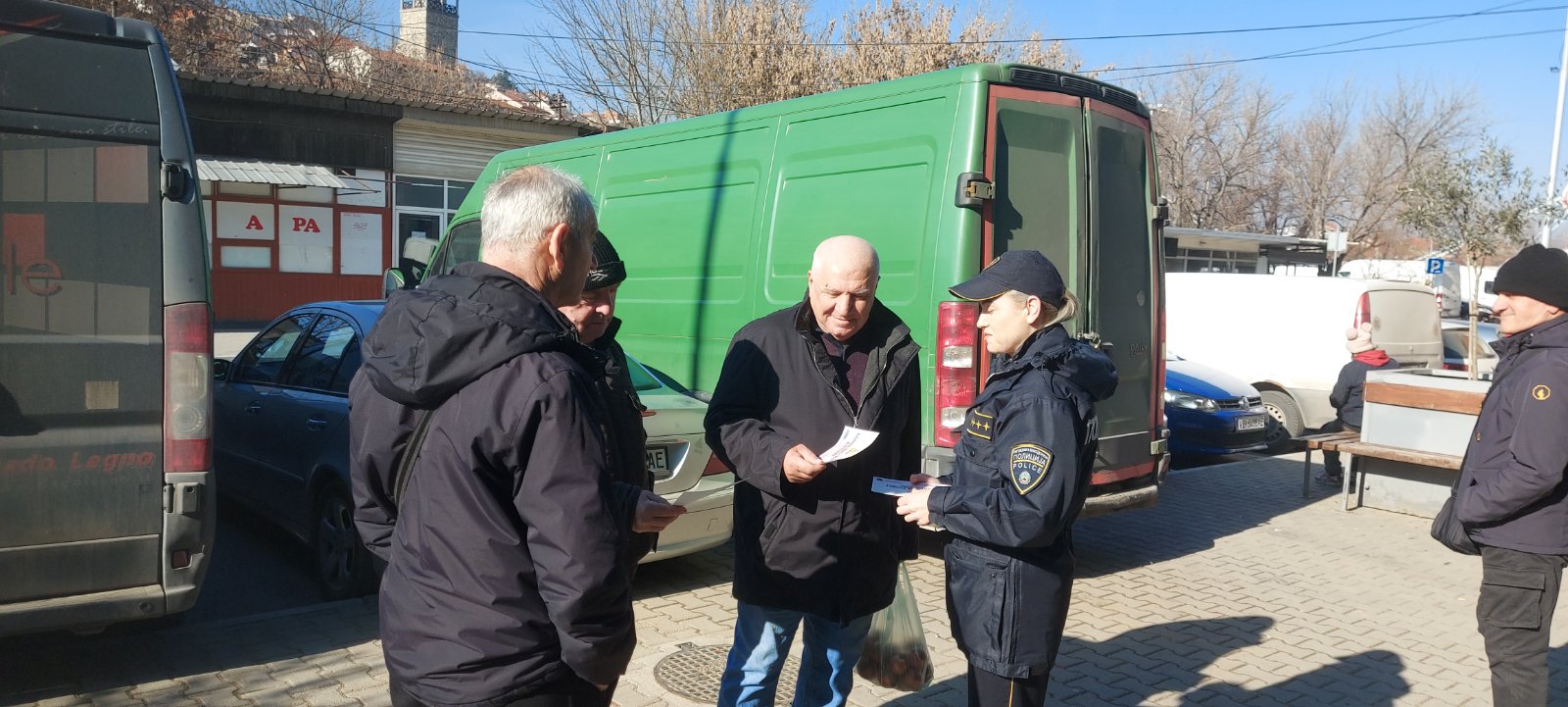 Preventive activities by the Police Department of Veles, Police Department of Skopje, Police Department of Strumica, and Police Department of Stip for protection against theft and safe traffic