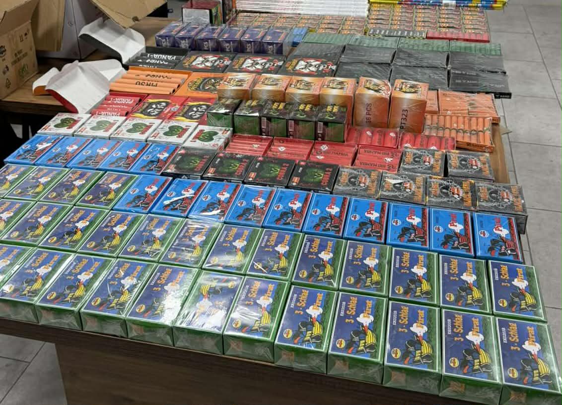 Пронајдени над 9.000 парчиња пиротехнички средства во Гостивар, лишено од слобода едно лице