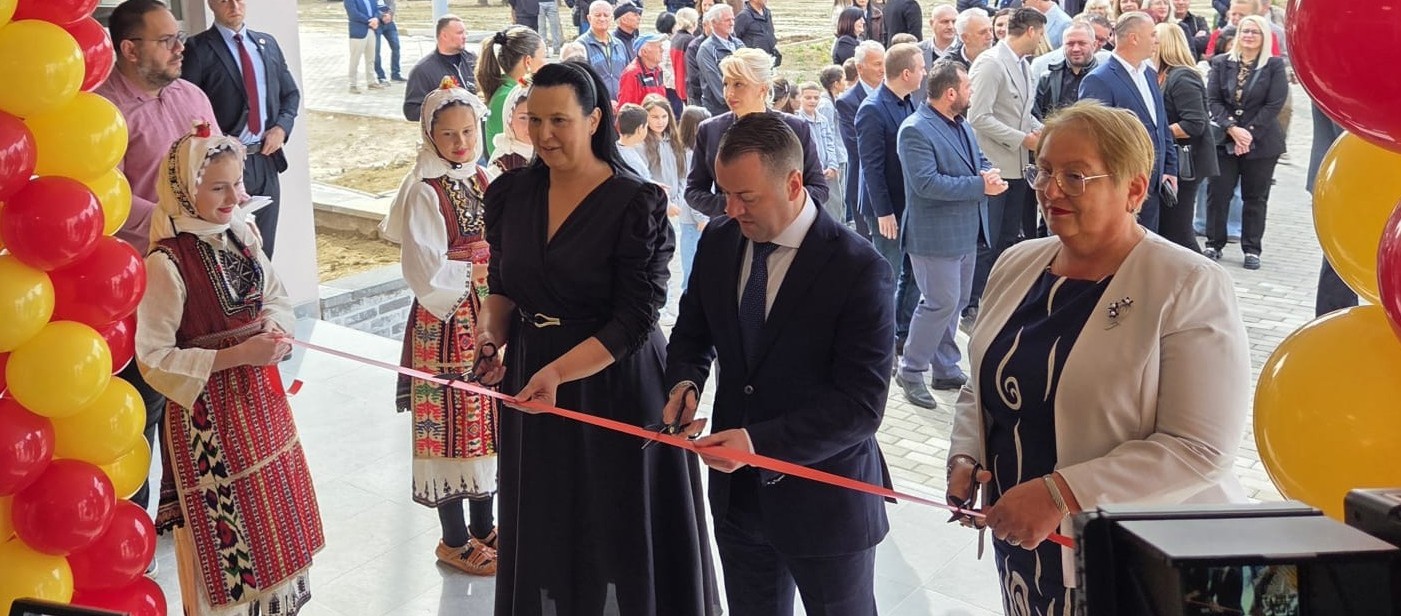 Пуштен во употреба новиот објект на ОУ „Крсте Мисирков“ во скопската населба Ченто