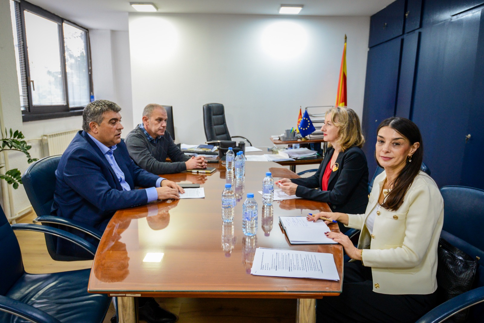 Работен состанок на државниот секретар во МВР Петрушевски  со претставници на ИЦМПД