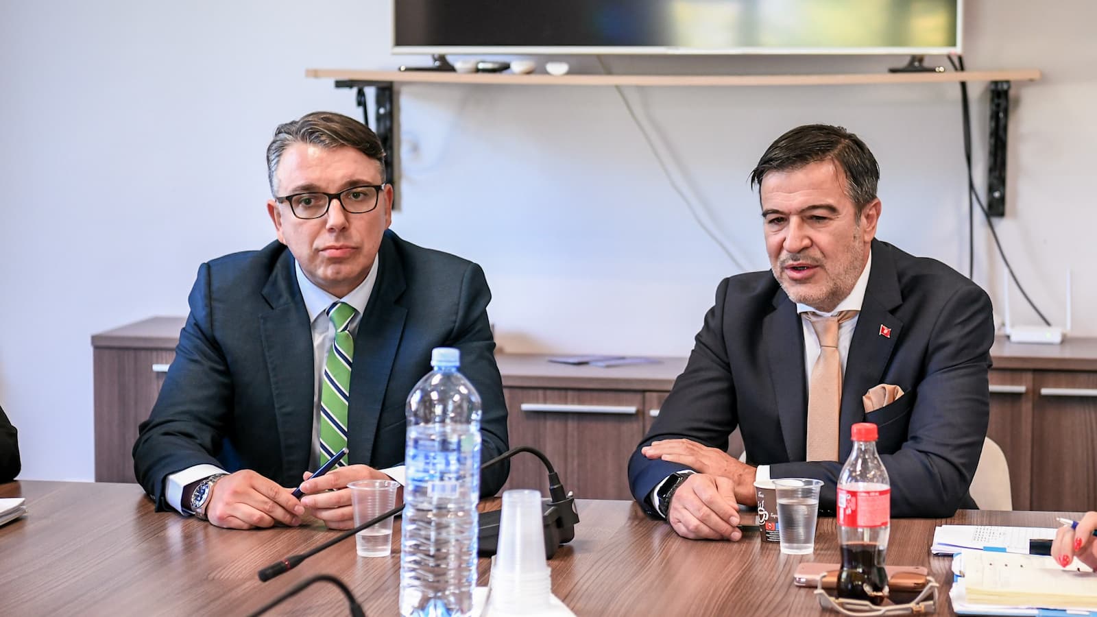 Работна средба на министерот за правда Игор Филков со директорот на УИС, Александар Пандов и директорите на затворите во земјата