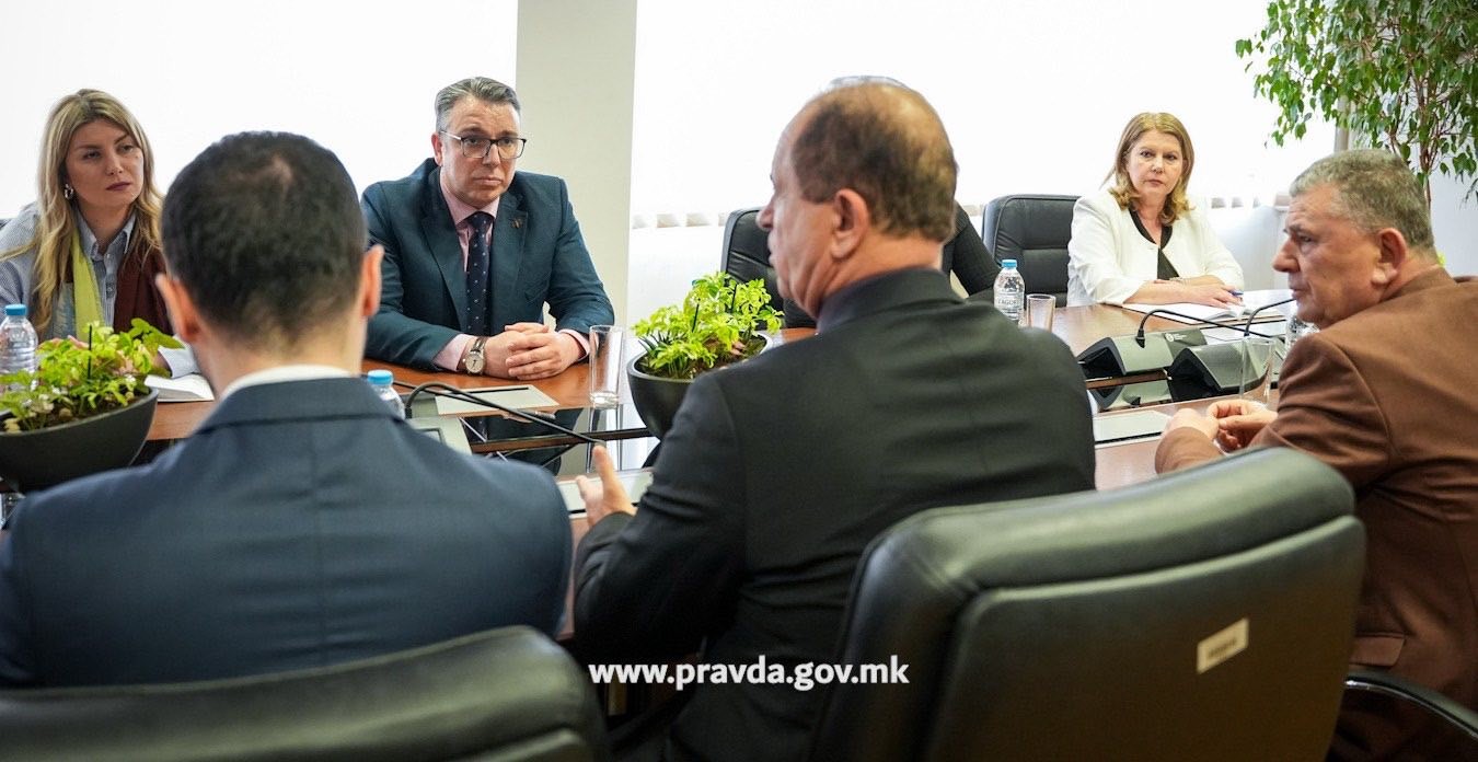 Работна средба со претставници на Стопанската комора на Северозападна Македонија, на која се разговараше за унапредување на институционалната соработка и законодавната агенда