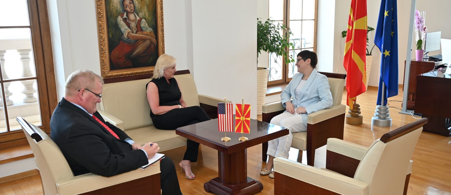 Средба Димитриеска-Кочоска – Агелер: Соработката со нашиот стратешки партнер ќе се зајакнува, ни претстои многу работа во спроведување на реформите