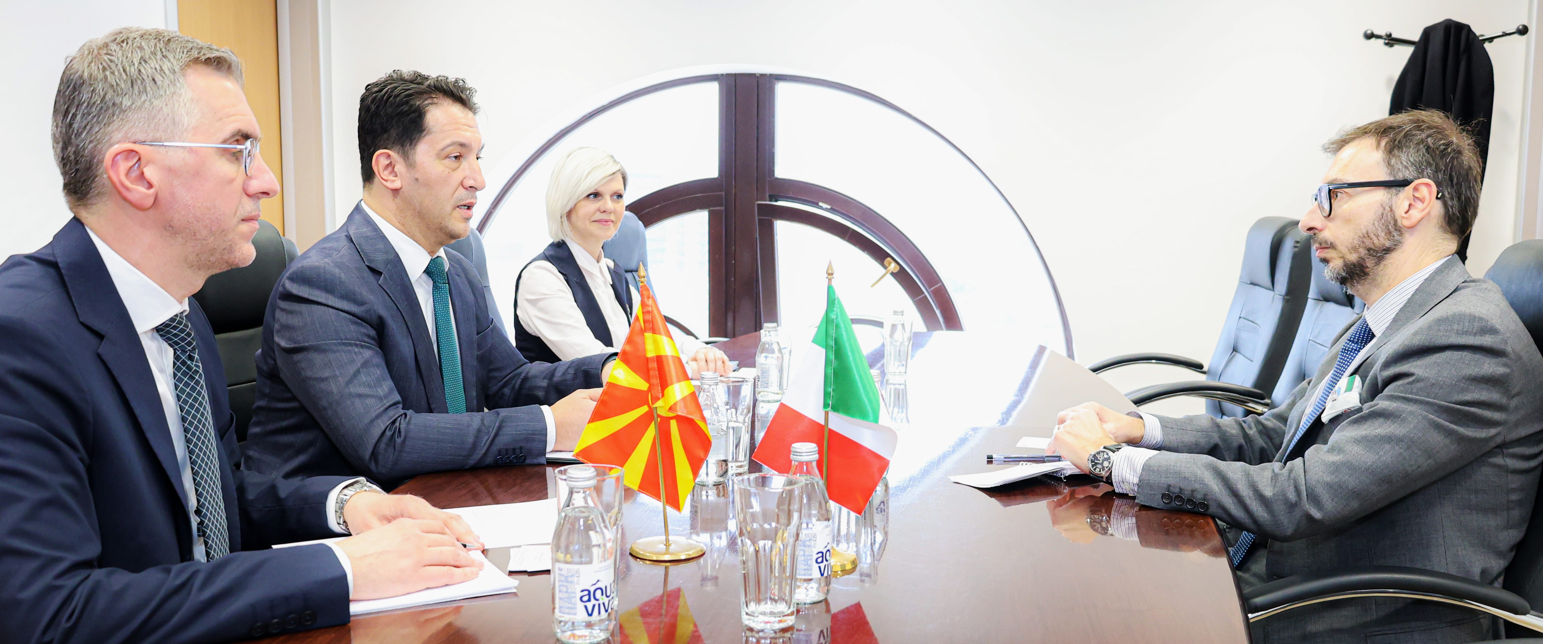 Сали – Палминтери: Продлабочување на соработката и поддршката на Италија за европската интеграција на Северна Македонија