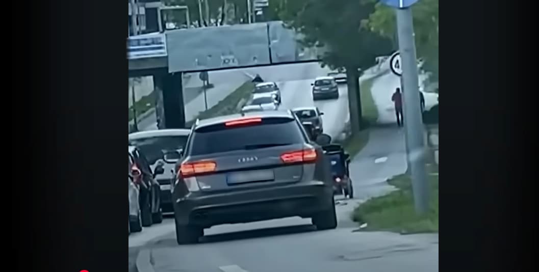 Санкциониран возачот кој со возило се движеше по велосипедска патека во скопски Бутел