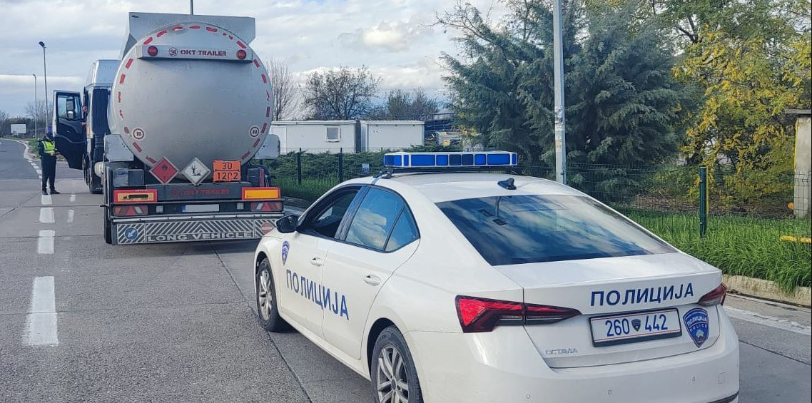 Санкционирани 123 возачи на товарни моторни возила и 33 возачи на автобуси во рамки на меѓународната акциска недела „Truck&Bus“ на Roadpol