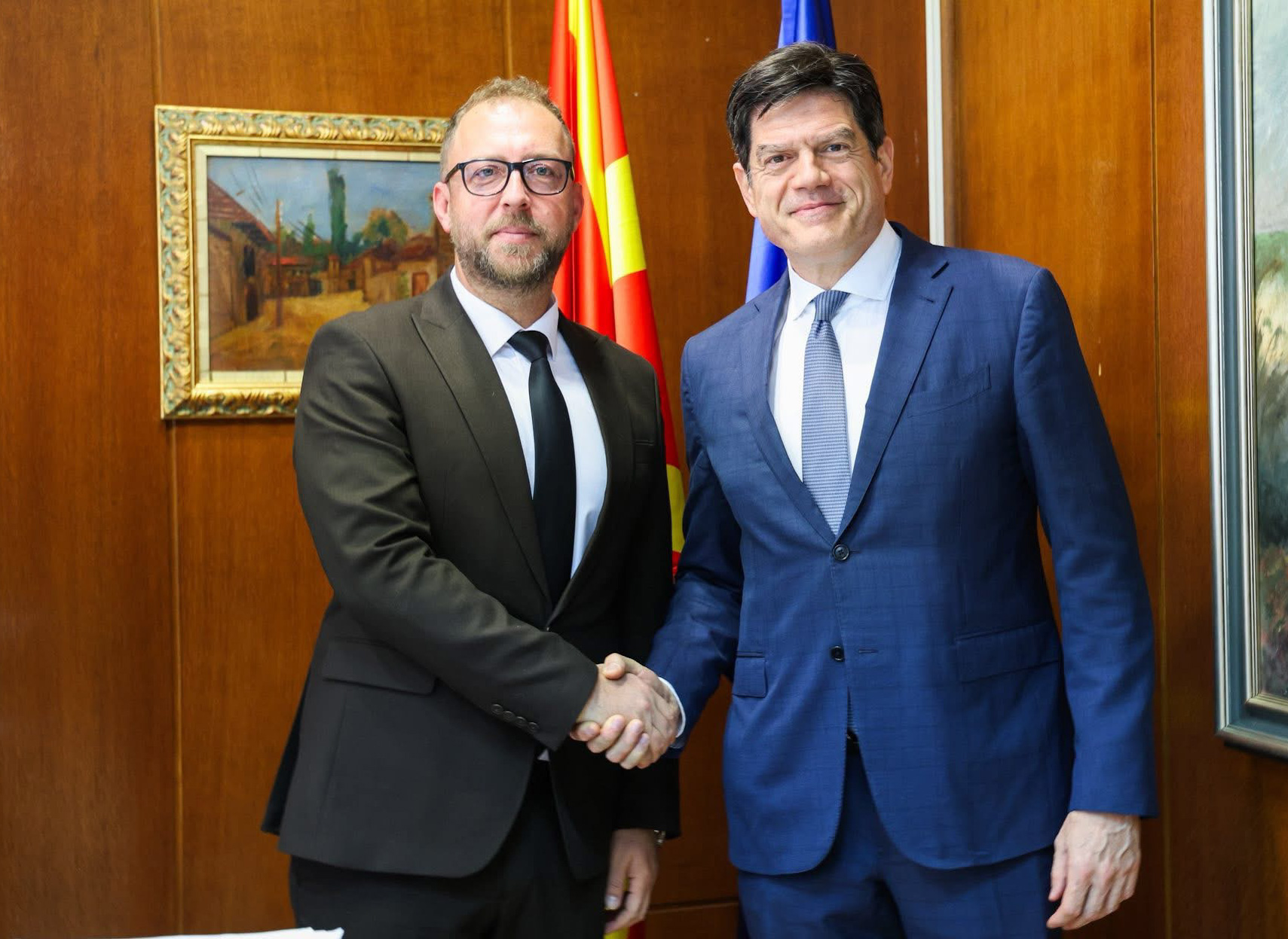 Силна поддршка за Охрид, Преспа и Дојран: Министерот Љутков со евроамбасадорот Рокас