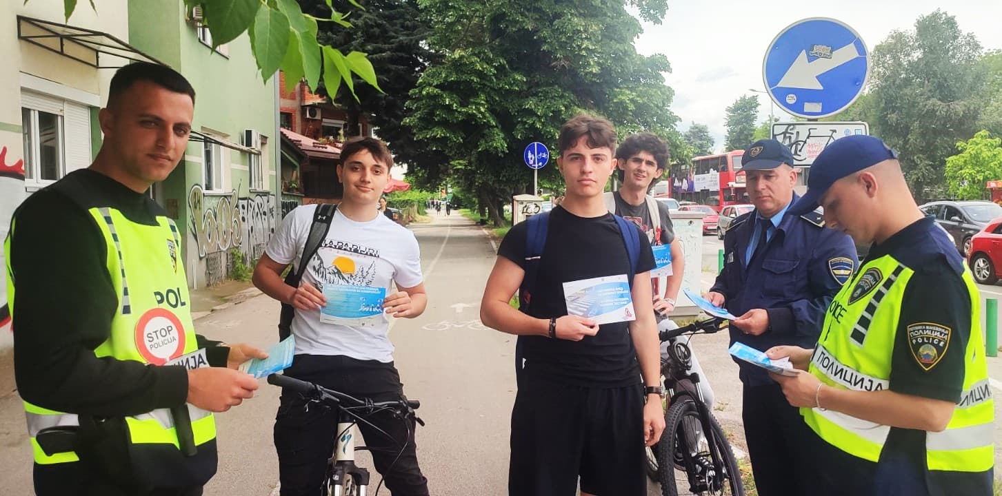 „Сите сме пешаци“ – превентивна активност на СВР Скопје