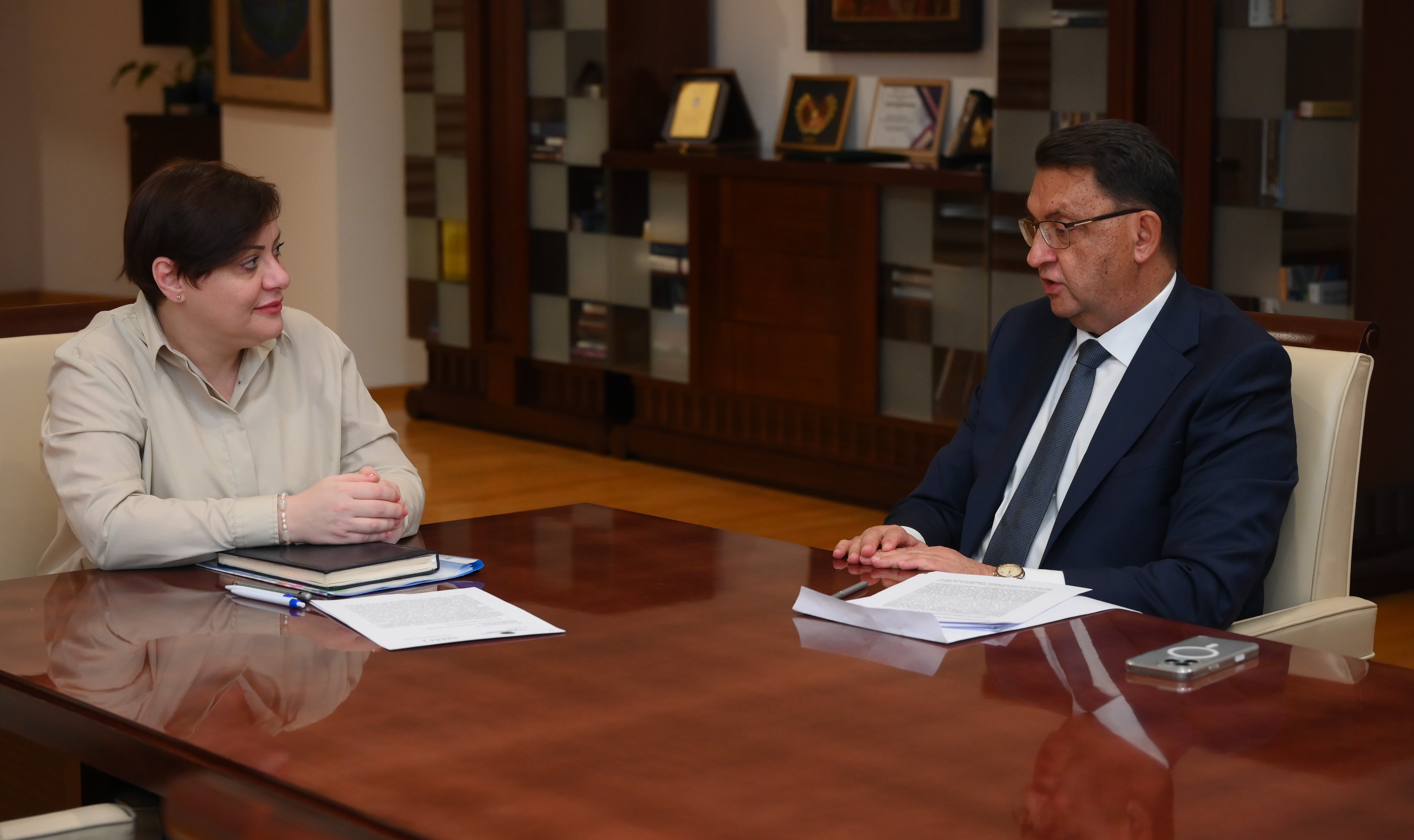 Средба Димитриеска Кочоска – Славески: МФ и НБРМ остануваат посветени на координација помеѓу фискалната и монетарната политика