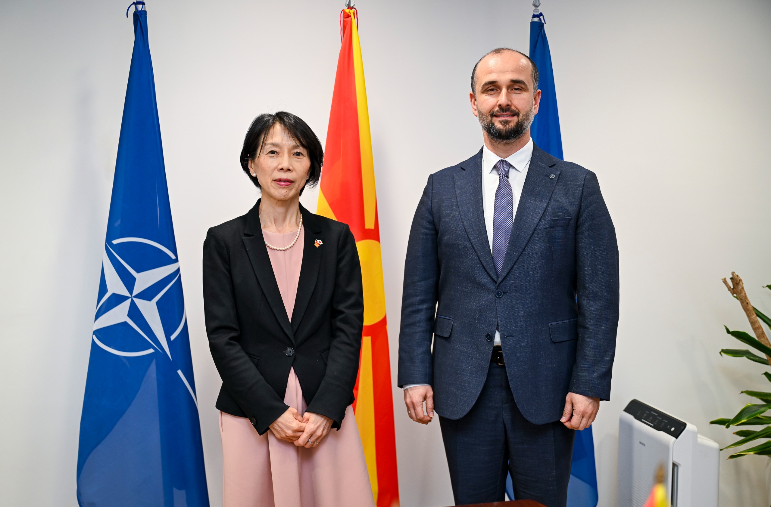 Средба на МЕП Муртезани со новоименуваната амбасадорка на Јапонија, Кавахара