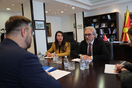 Средба на министерот Лимани со претставникот на УНХЦР, Гуалано де Годој