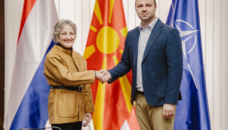 Средба на министерот Мисајловски со новоименуваната амбасадорка на Кралството Холандија, Чанел