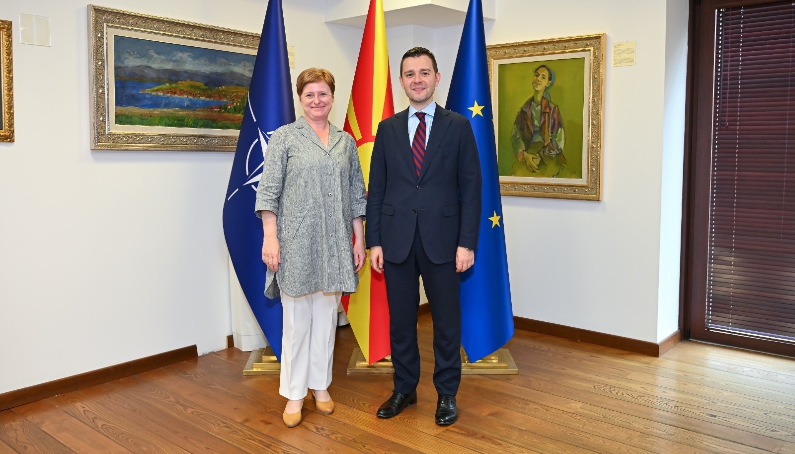 Средба на министерот Муцунски со амбасадорката на Германија, Петра Драксер