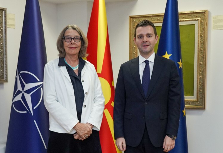 Средба на министерот Муцунски со амбасадорката на Кралството Данска, Пернил Далер Кардел